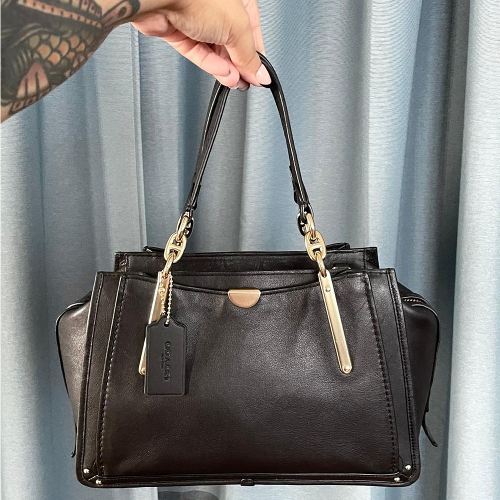 Coach Dreamer 30947 - Black Smooth Leather Satchel